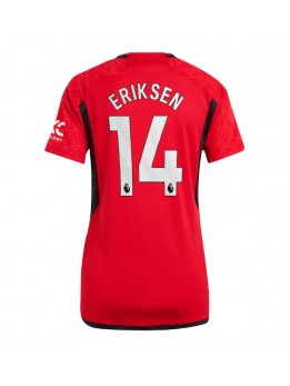 Manchester United Christian Eriksen #14 Heimtrikot für Frauen 2023-24 Kurzarm